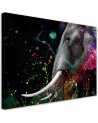 African elephant abstract wall art painting for living room | FEEBY