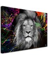 Colourful lion abstract modern Canvas prints | FEEBY