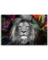 Colourful lion abstract modern Canvas prints | FEEBY