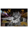 Modern canvas print Leopard abstract colourful | FEEBY