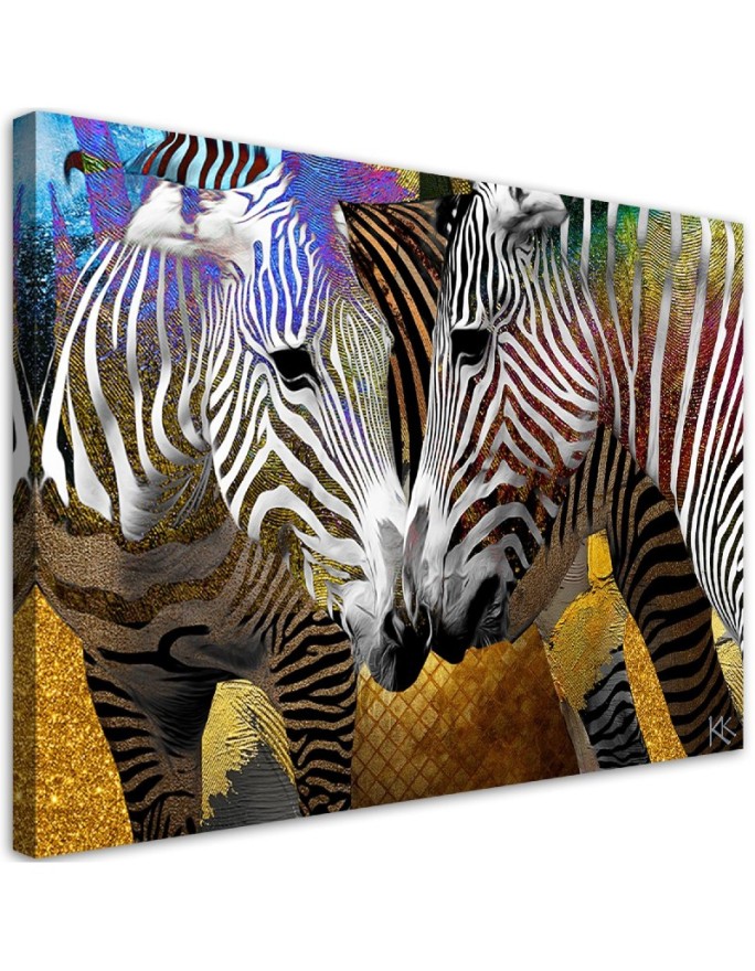 Canvas print Abstract Zebra...