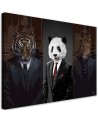 Youthful canvas painting Animals in suits | FEEBY