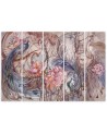 Wall painting for living room Magic peacock exotic print | FEEBY
