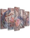 Exotic style canvas painting Magic peacock | FEEBY