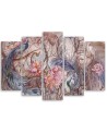 Exotic style canvas painting Magic peacock | FEEBY