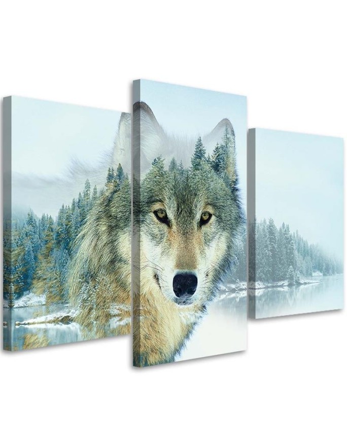 Canvas print Wolf Forest...