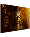 Modern AI Canvas painting for bedroom - Golden Buddha | FEEBY