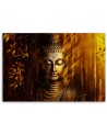 Modern AI Canvas painting for bedroom - Golden Buddha | FEEBY