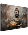 Beautiful AI paintings for living room - Meditating Buddha abstract | FEEBY