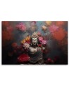Canvas print AI - Buddha flowers Zen abstract | FEEBY