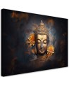 AI Wall art decoration - Golden Buddha abstract | FEEBY