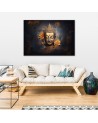 AI Wall art decoration - Golden Buddha abstract | FEEBY