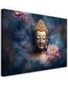 Trendy AI Canvas paintings - Buddha and zen flowers | FEEBY
