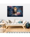 Trendy AI Canvas paintings - Buddha and zen flowers | FEEBY