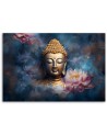 Trendy AI Canvas paintings - Buddha and zen flowers | FEEBY