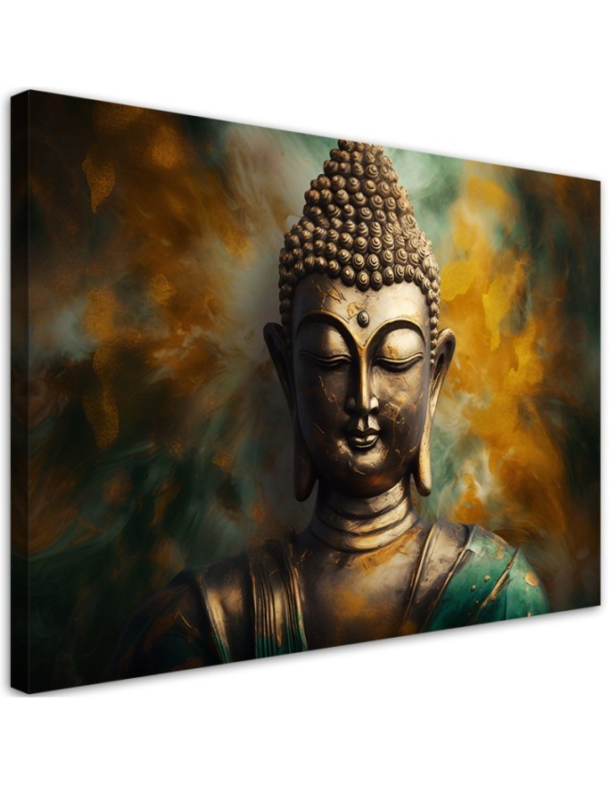 AI Canvas prints - Buddha statue abstract | FEEBY
