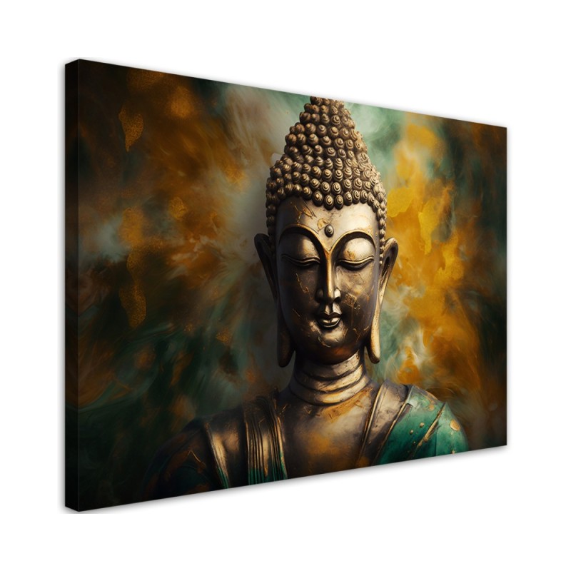 AI Canvas prints - Buddha statue abstract | FEEBY