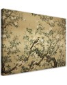 Canvas prints AI for the bedroom - Bird Abstract Chinoiserie | FEEBY