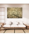 Canvas prints AI for the bedroom - Bird Abstract Chinoiserie | FEEBY