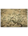 Canvas prints AI for the bedroom - Bird Abstract Chinoiserie | FEEBY