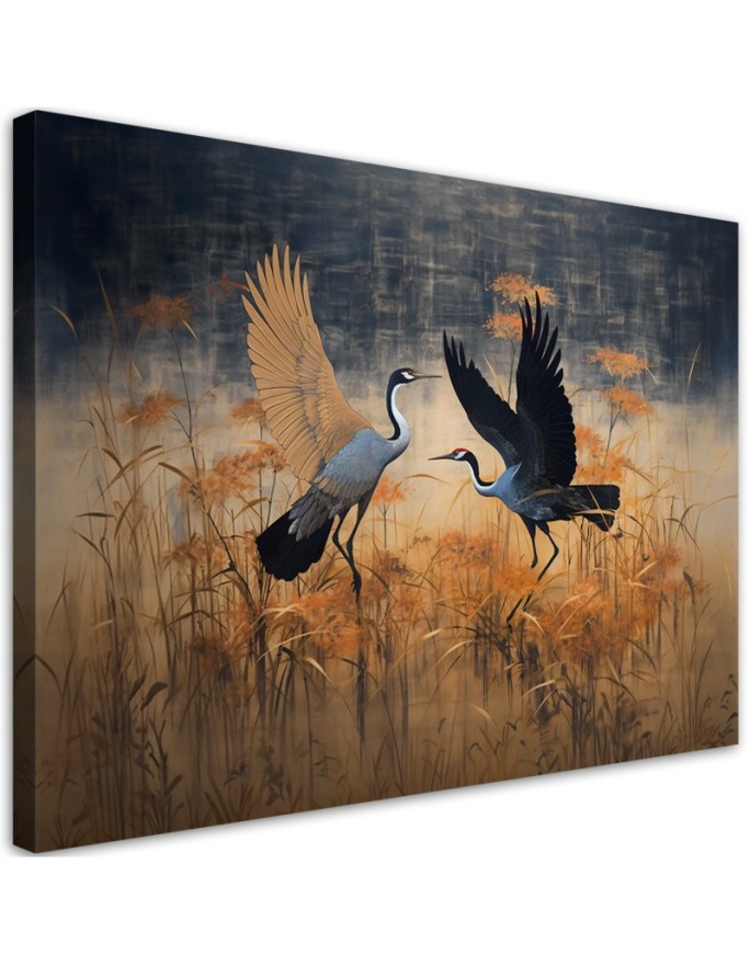 Canvas print Crane Birds...