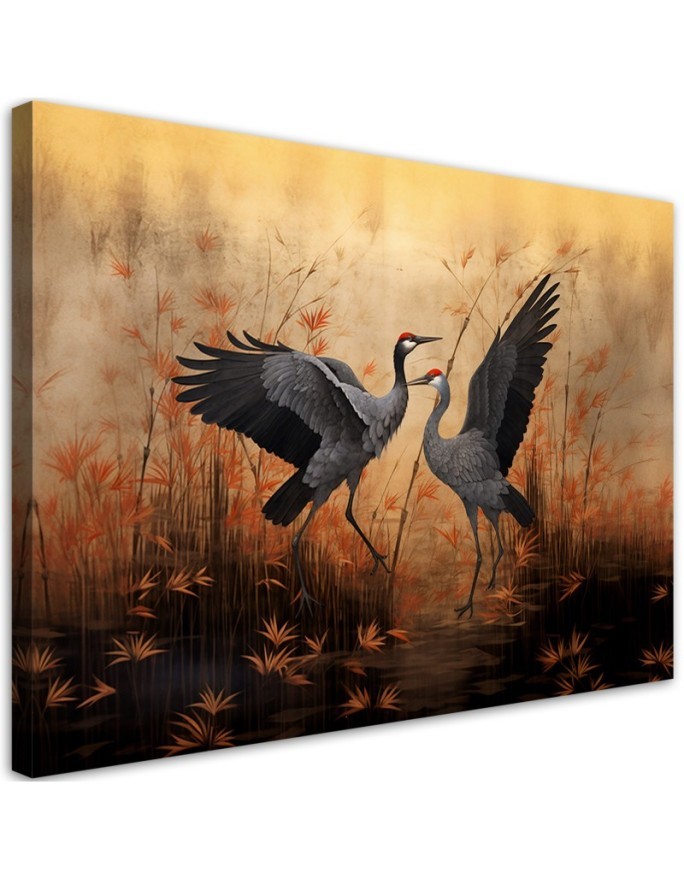 Canvas prints AI - Crane Nature Birds | FEEBY