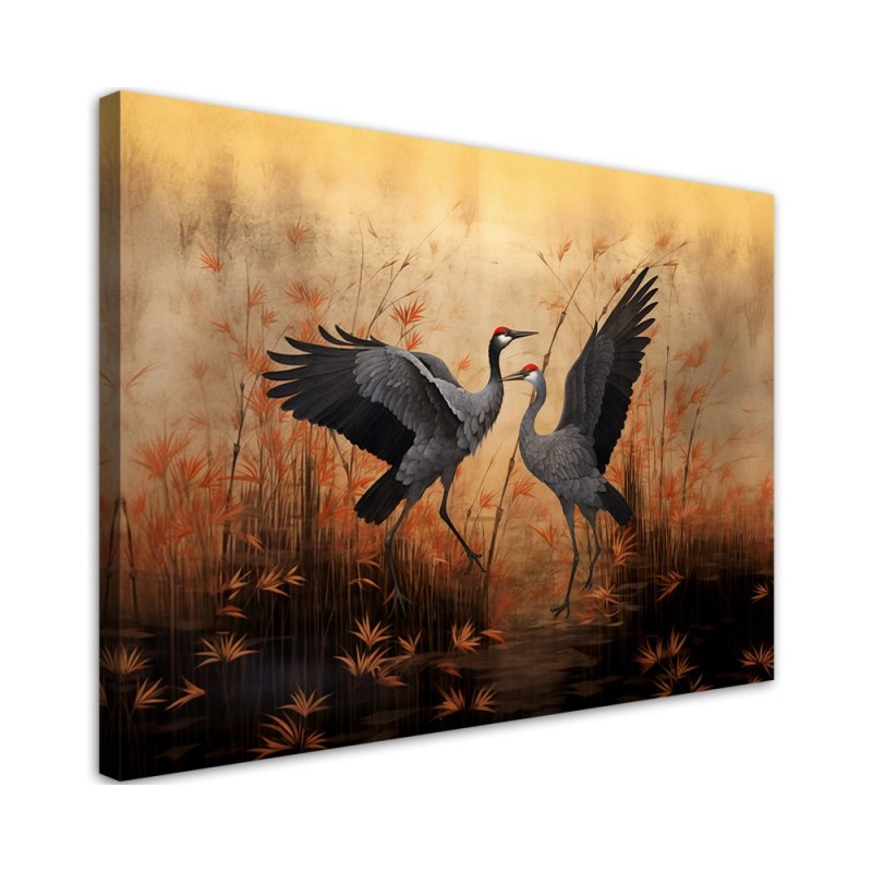 Canvas prints AI - Crane Nature Birds | FEEBY