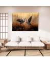 Canvas prints AI - Crane Nature Birds | FEEBY