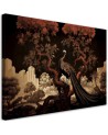 Elegant AI Canvas paintings for the living room - Peacock Animal Tree | FEEBY