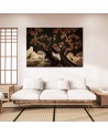 Beautiful AI Canvas paintings for the living room - Oriental peacock in the tree | FEEBY