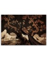 Beautiful AI Canvas paintings for the living room - Oriental peacock in the tree | FEEBY