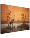 Wall art paintings for the living room - Oriental crane | FEEBY