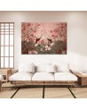 Wall art paintings for the bedroom - Chinoiserie flowers and birds | FEEBY