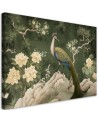 Beautiful AI Canvas paintings for the living room - Oriental peacock green | FEEBY