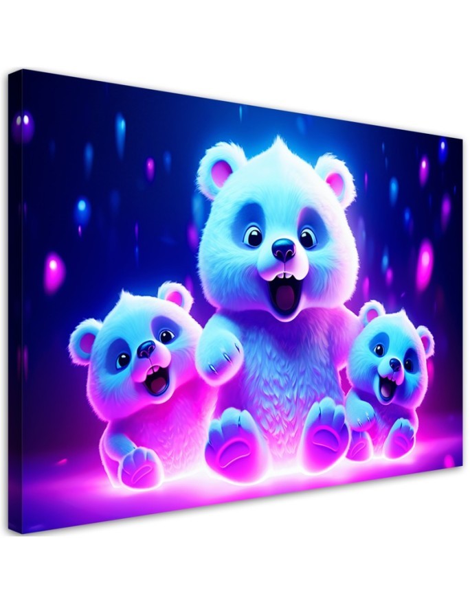 Children's AI Canvas paintings - Adorable polar bear | FEEBY