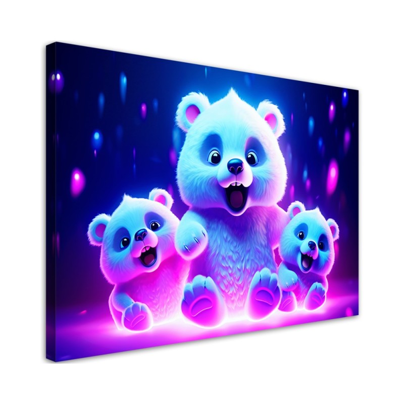 Children's AI Canvas paintings - Adorable polar bear | FEEBY