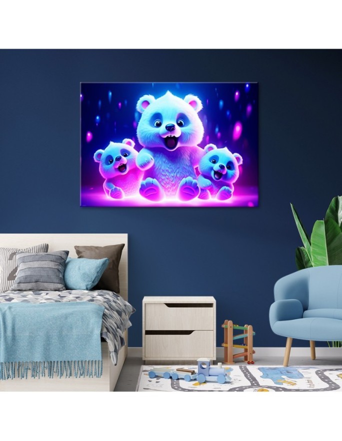 Children's AI Canvas paintings - Adorable polar bear | FEEBY