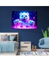Children's AI Canvas paintings - Adorable polar bear | FEEBY