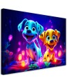AI children's Canvas paintings - Cute cartoon dogs | FEEBY