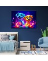 AI children's Canvas paintings - Cute cartoon dogs | FEEBY