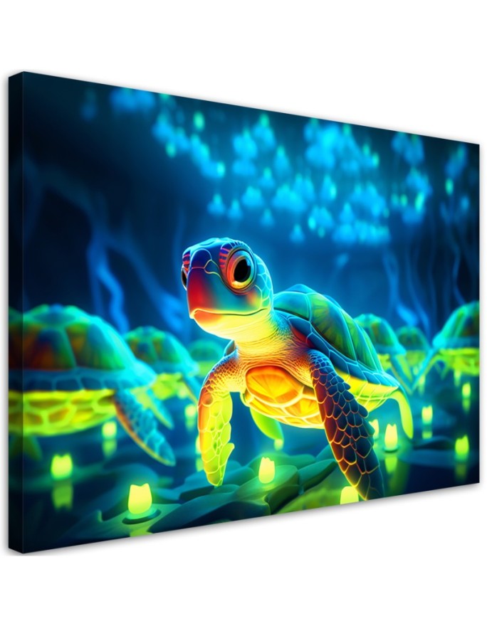 Canvas print Cosmic neon...