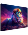 Stylish Canvas paintings for living room - Neon Lion Africa | FEEBY