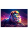 Stylish Canvas paintings for living room - Neon Lion Africa | FEEBY