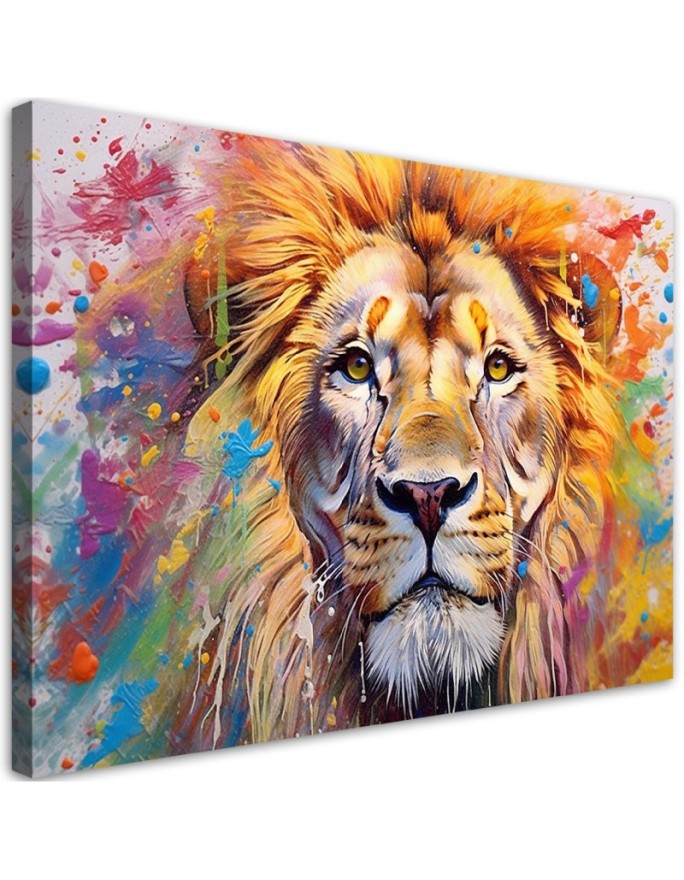Canvas print Lion Abstract...