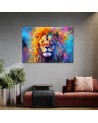 Stylish AI paintings for wall - Colourful Lion Abstraction | FEEBY
