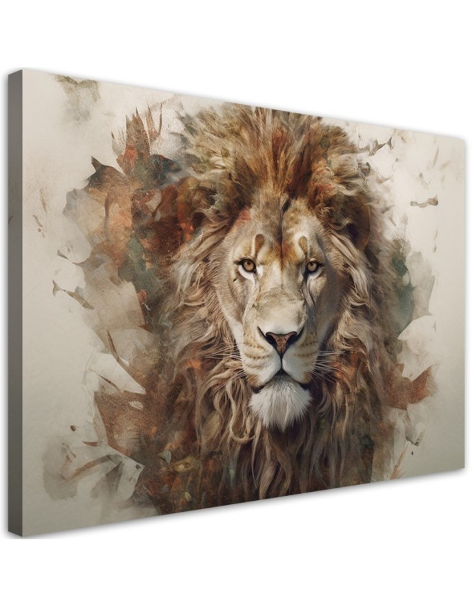 The most fashionable AI wall paintings - Lion Animal Africa | FEEBY