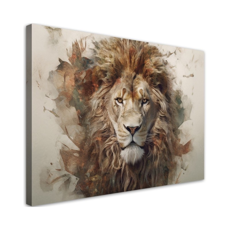 The most fashionable AI wall paintings - Lion Animal Africa | FEEBY