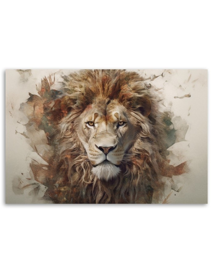 The most fashionable AI wall paintings - Lion Animal Africa | FEEBY