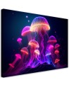 AI Canvas prints for the youth room - Neon abstraction | FEEBY
