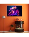 AI Canvas prints for the youth room - Neon abstraction | FEEBY